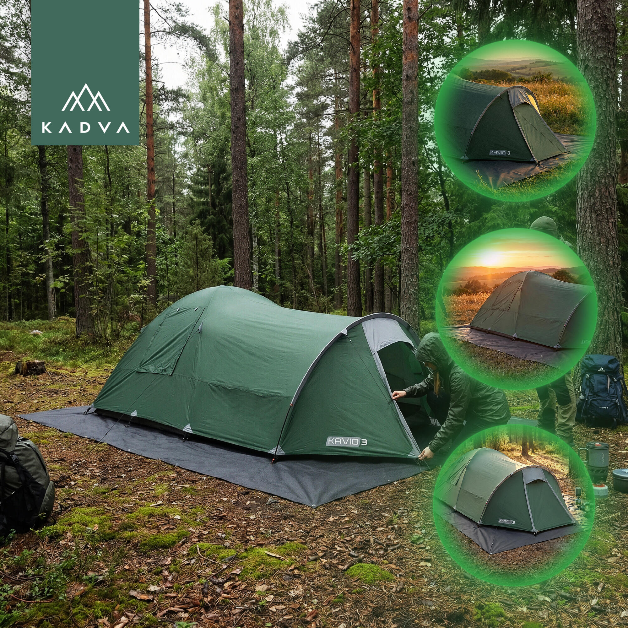Boden fr das Zelt Kadva Planko 3x4 m