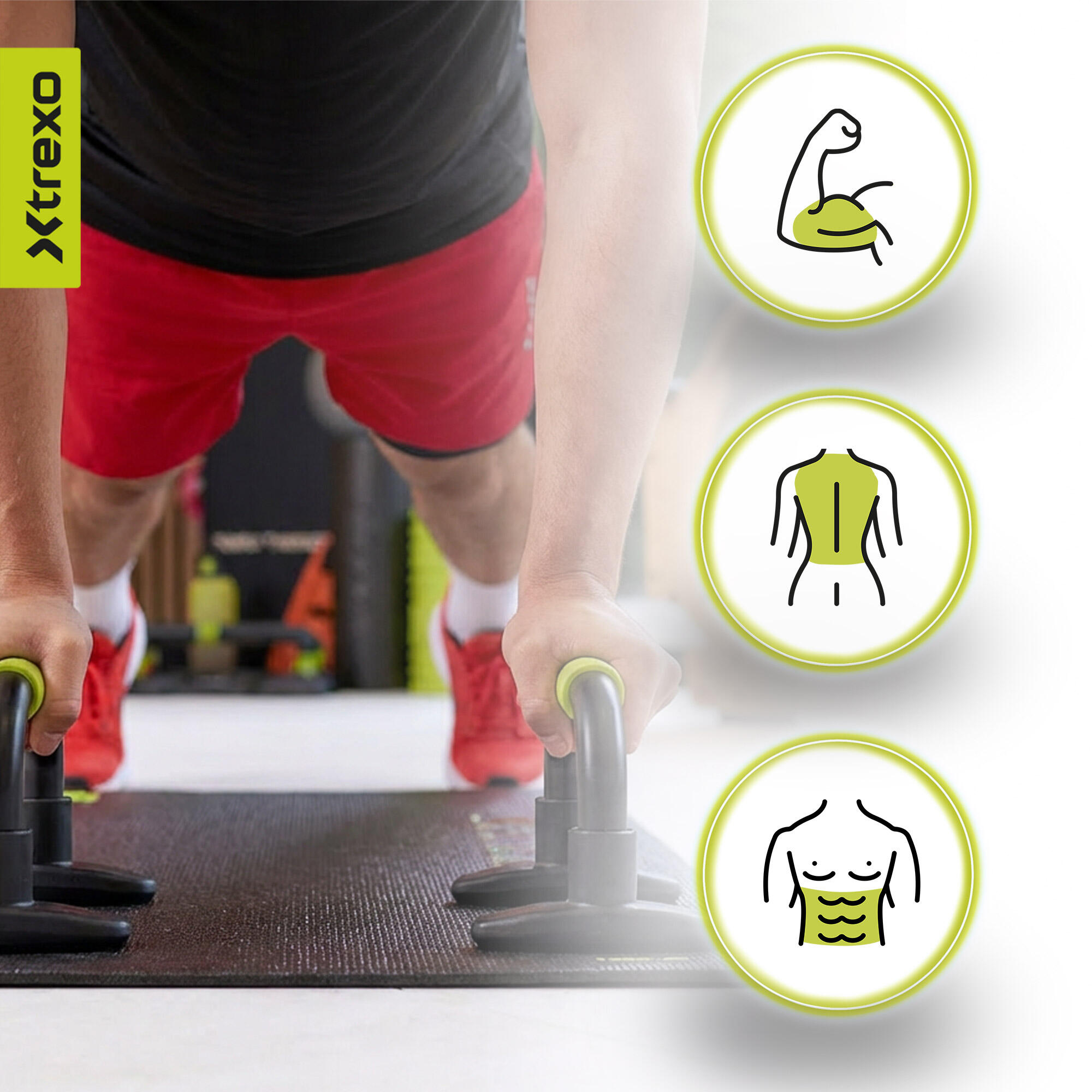 XTREXO TXO-B4Z043-BK push-up handgrepen 7/7