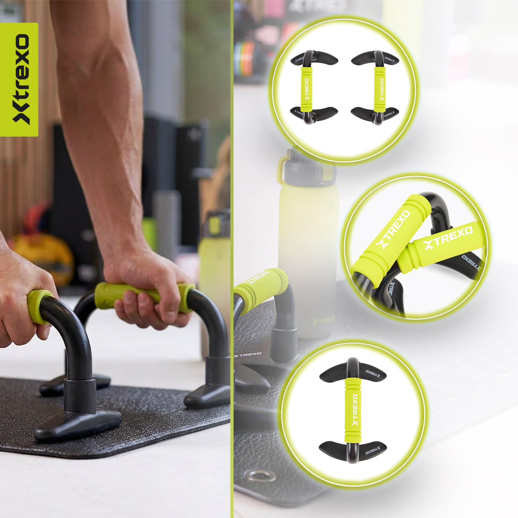 XTREXO TXO-B4Z043-BK push-up handgrepen 4/7
