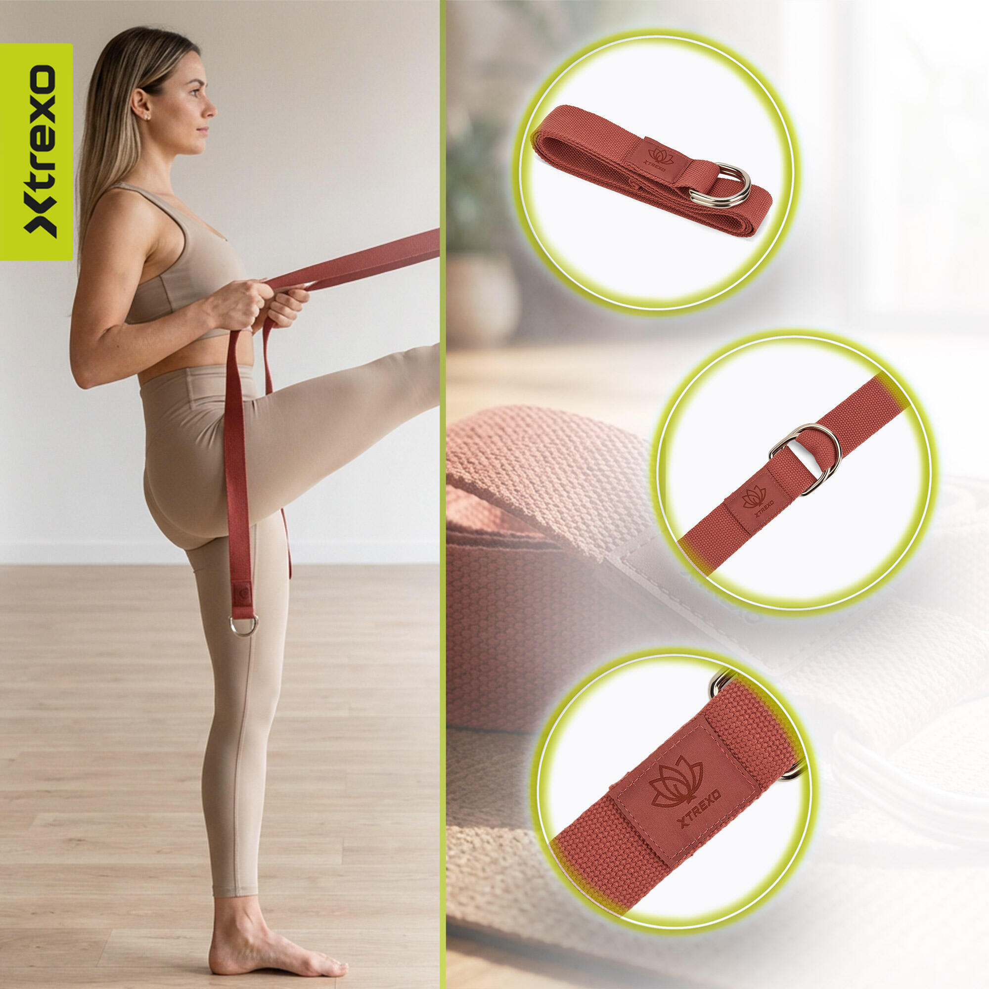 XTREXO TXO-B4Z026-RD Yogagurt 5/7