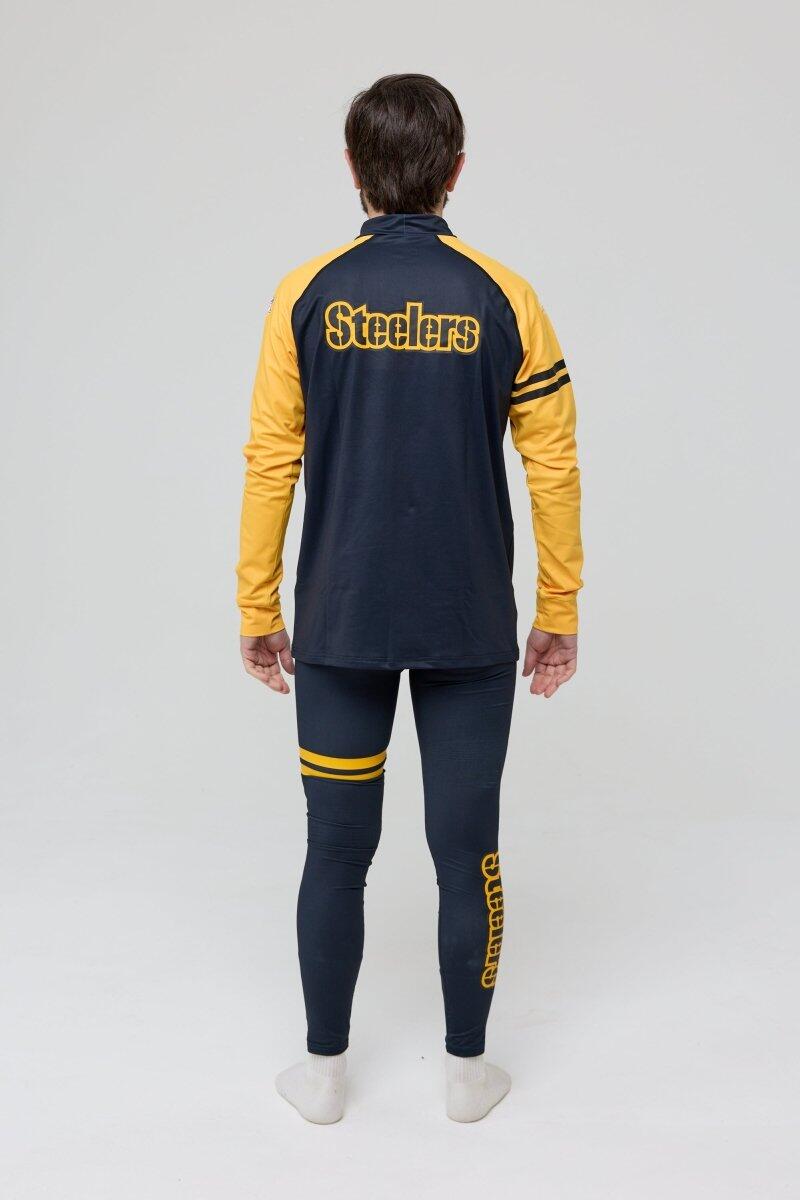 Homme Ski Sous-vêtement Bas Thermique NFL Pittsburgh Steelers 3/4