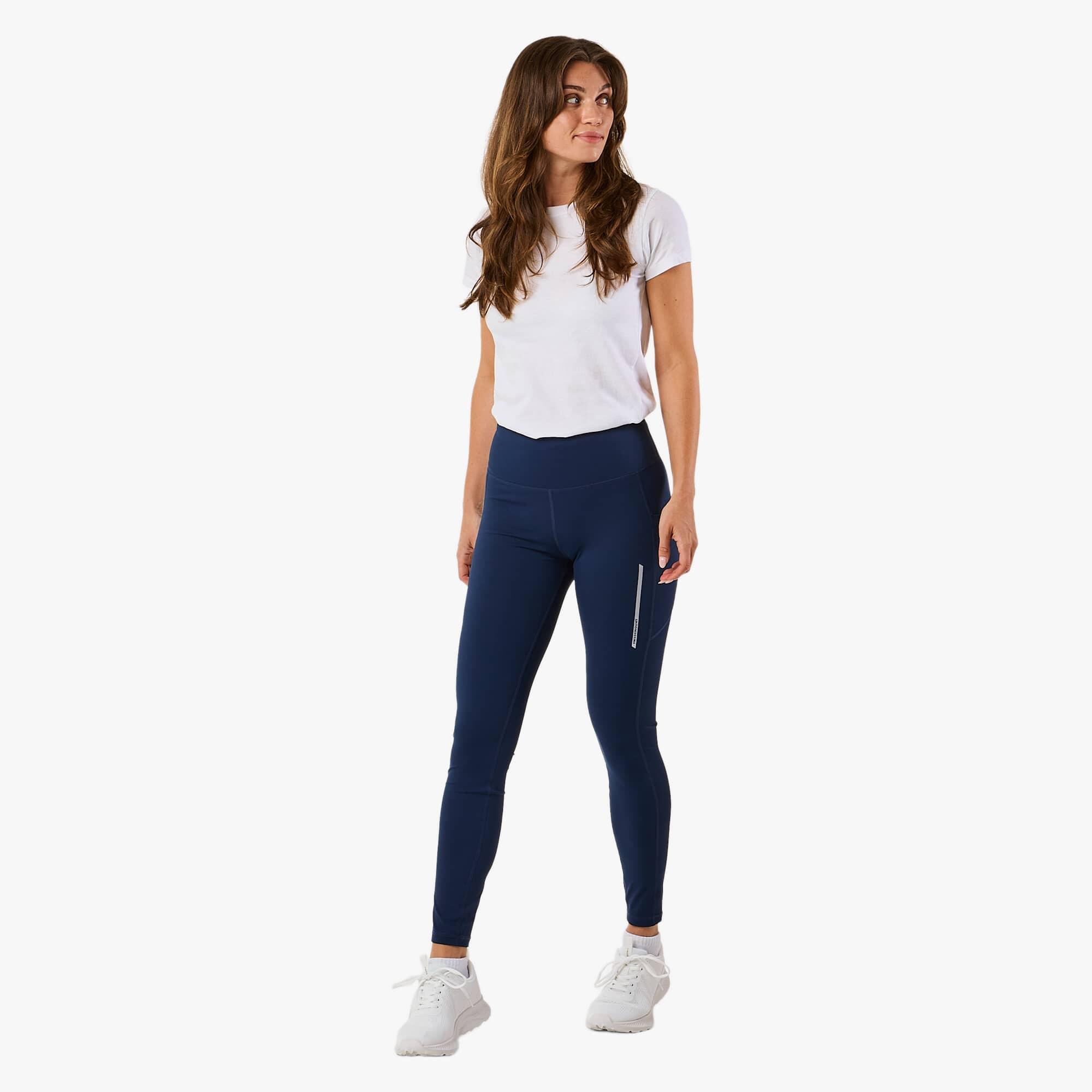 Collants d'entraînement femme Core Pocket longs respirants séchage rapide 3/8