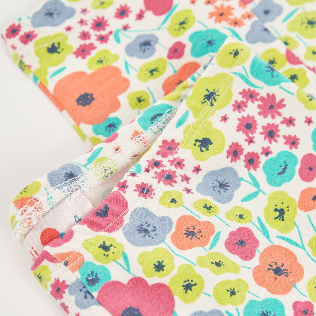 Leggings de verano de gimnasia bebé niña boboli multicolor 3/4