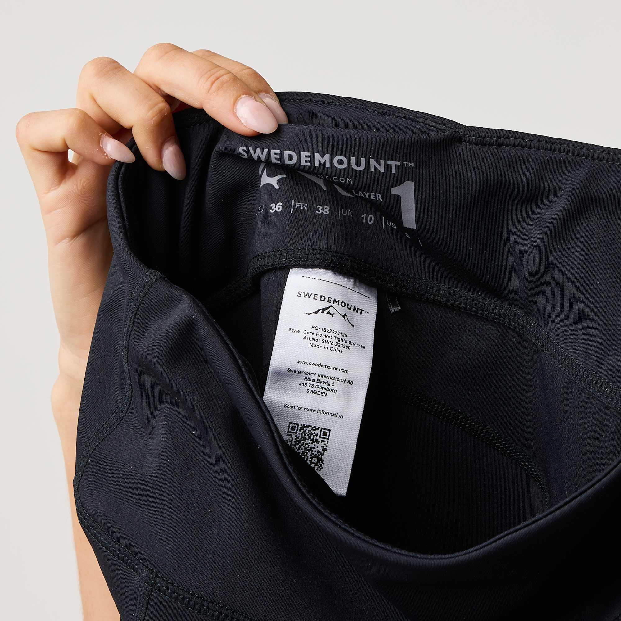 Dames trainingstight kort quick dry Core Pocket 6/8