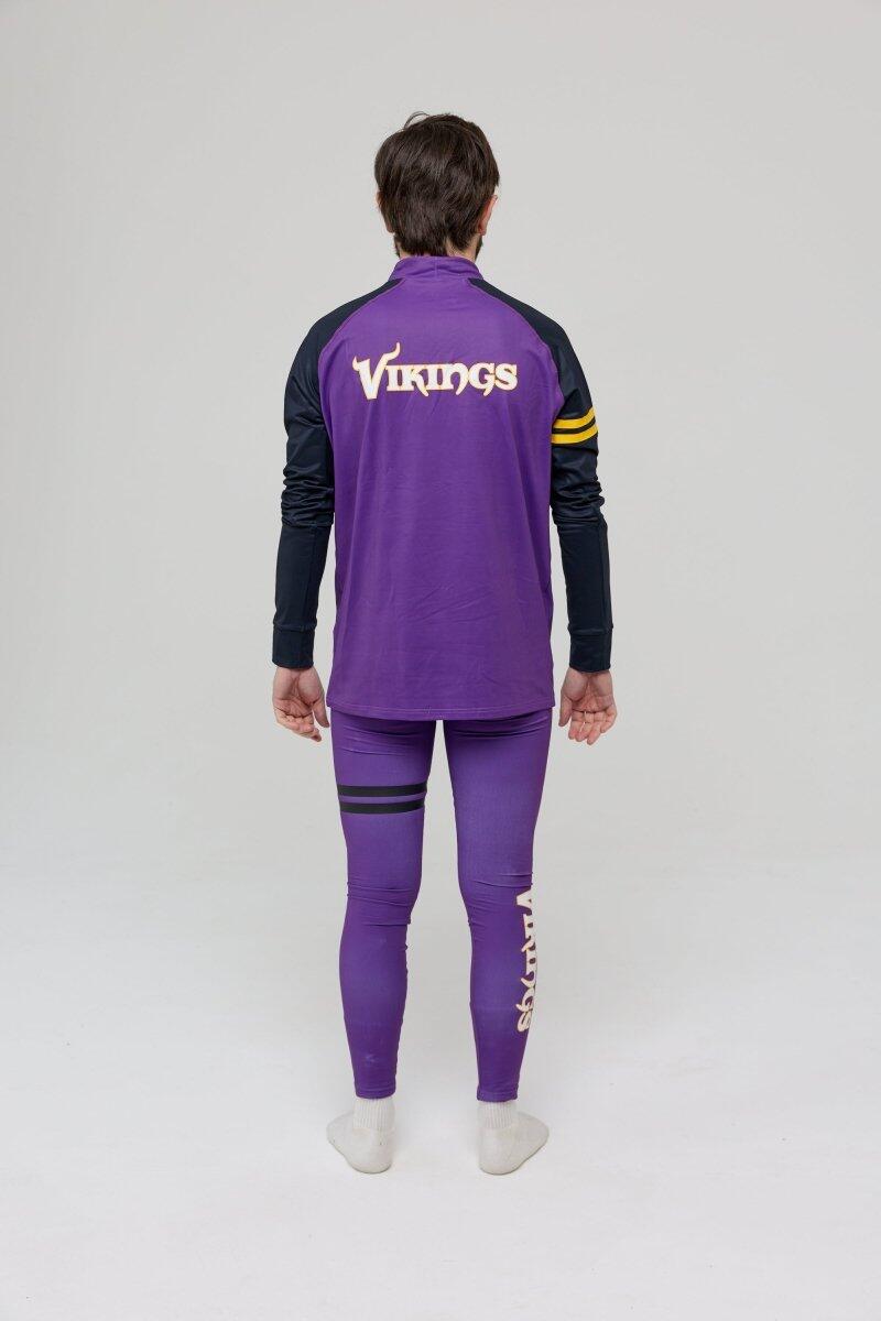 Homme Ski Sous-vêtement Bas Thermique NFL Minnesota Vikings 4/4