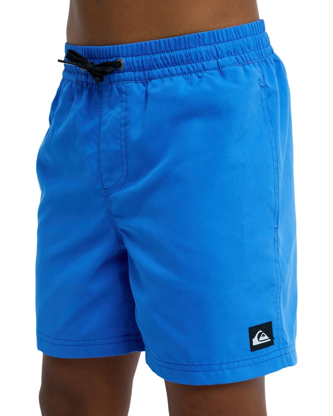 Zwembroek EVERYDAY VOLLEY 14" Blau Jongens 8-16 4/5