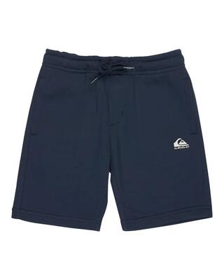 Short van joggingstof easy day blau jongens 2-7