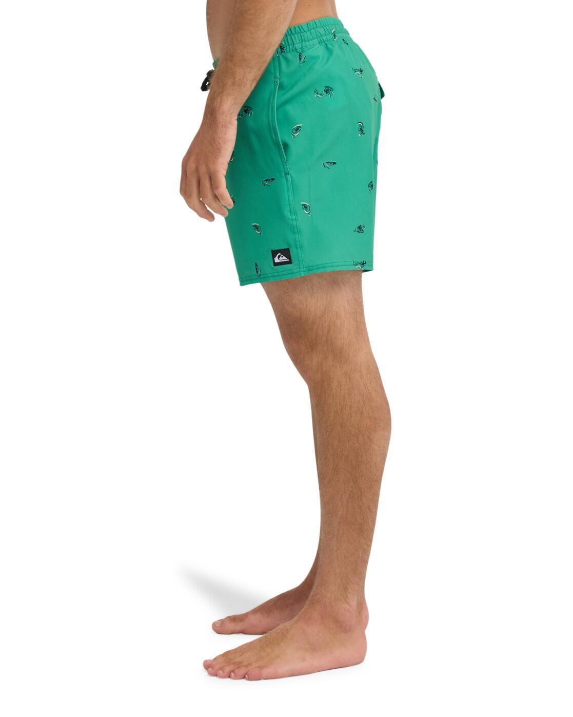 Schwimmshorts STRETCH PRINTED VOLLEY 16" Grün Herren 4/4