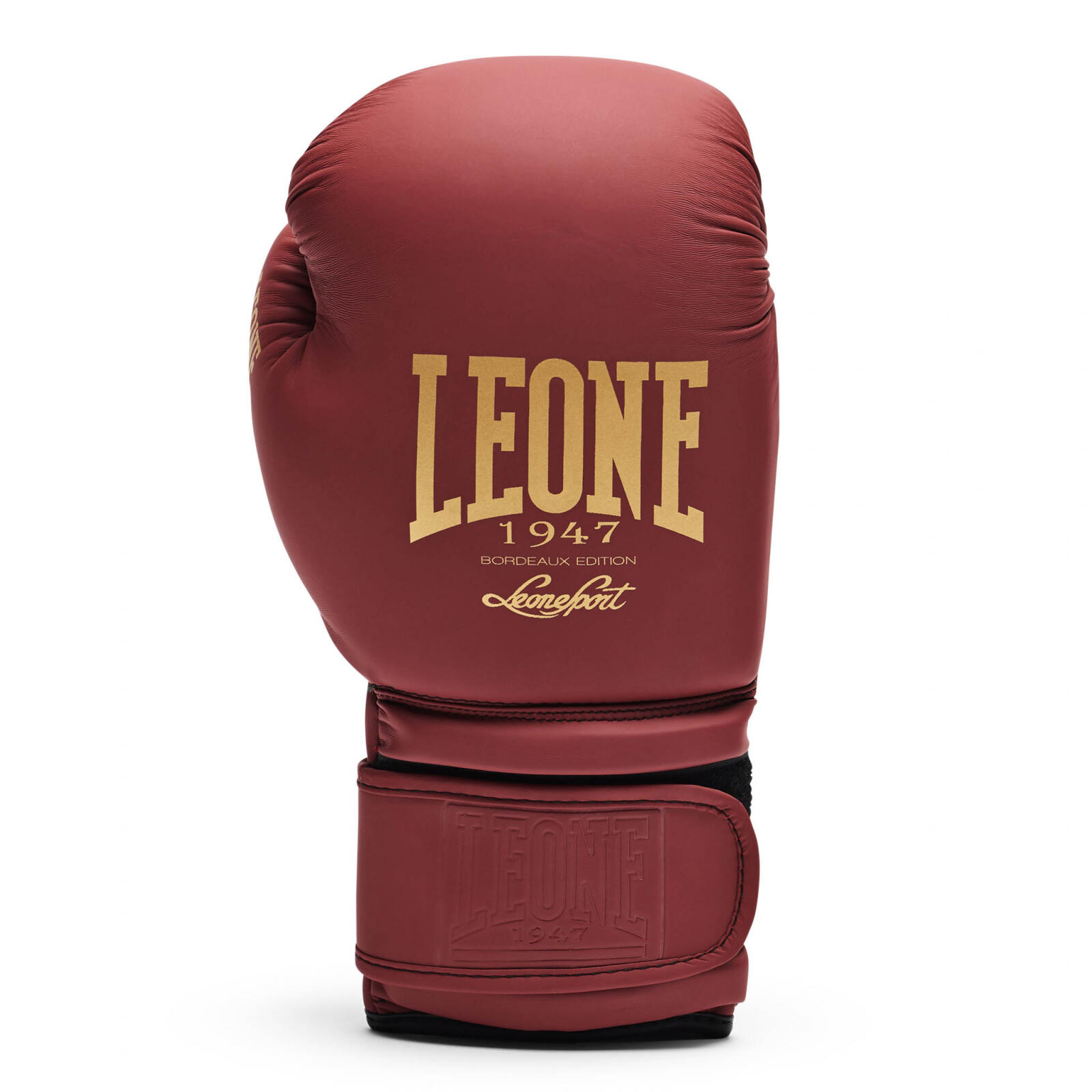 Gants Boxe d'Entraînement, MAT EDITION - Leone 1947 - 10 Oz - Bordeaux - Velcro 2/6