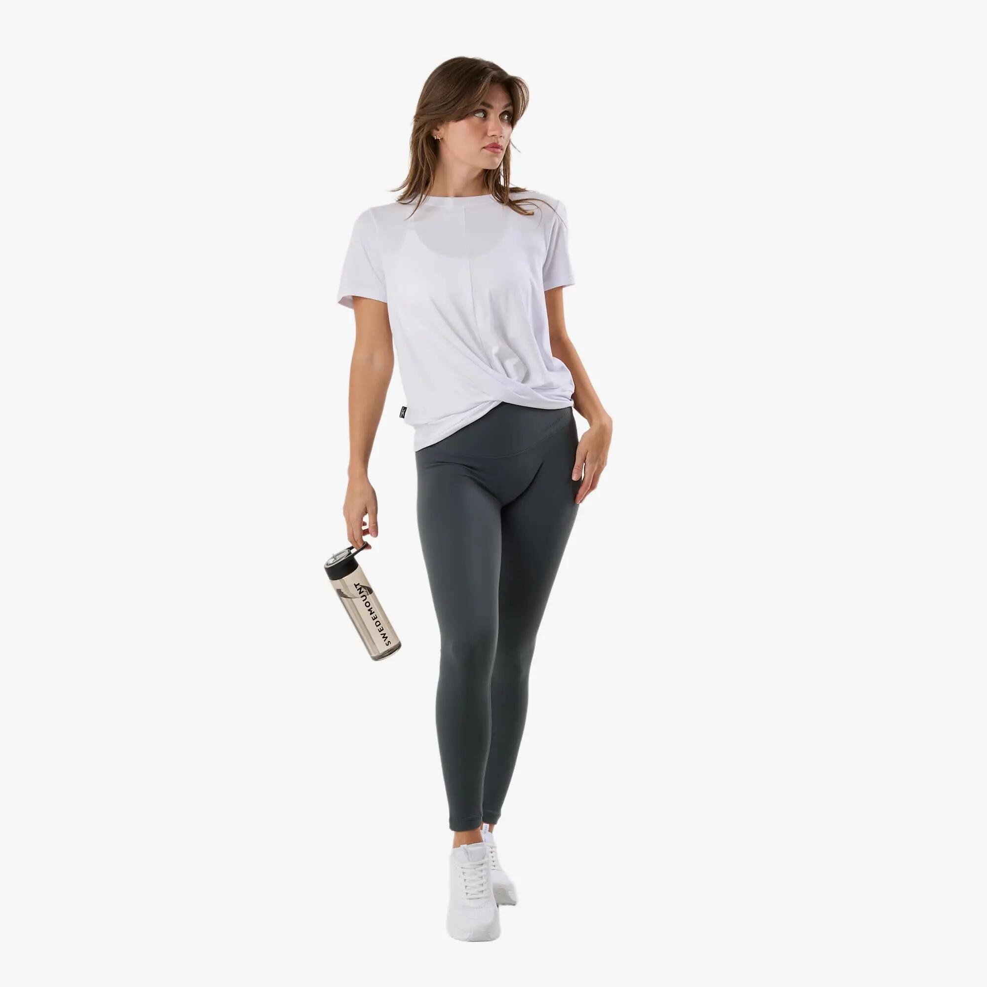Lange Tights Training Vrouw Core Vochtregulerend 3/8