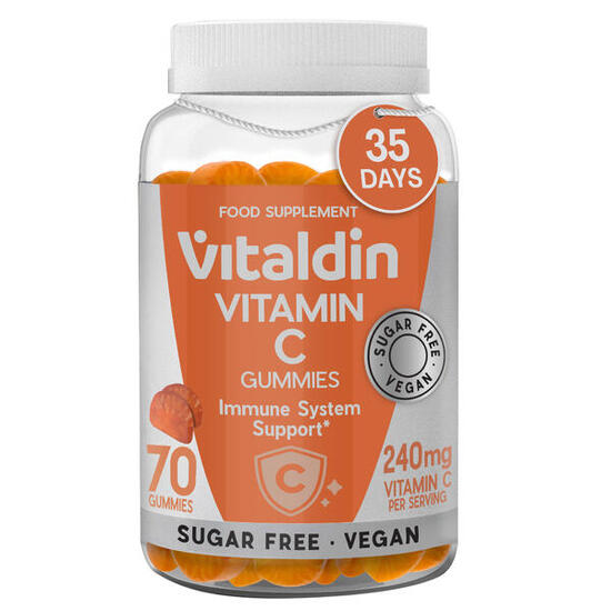 Gommes Vitaldin Vitamine C Orange Vegan Sans Sucre 3 pots