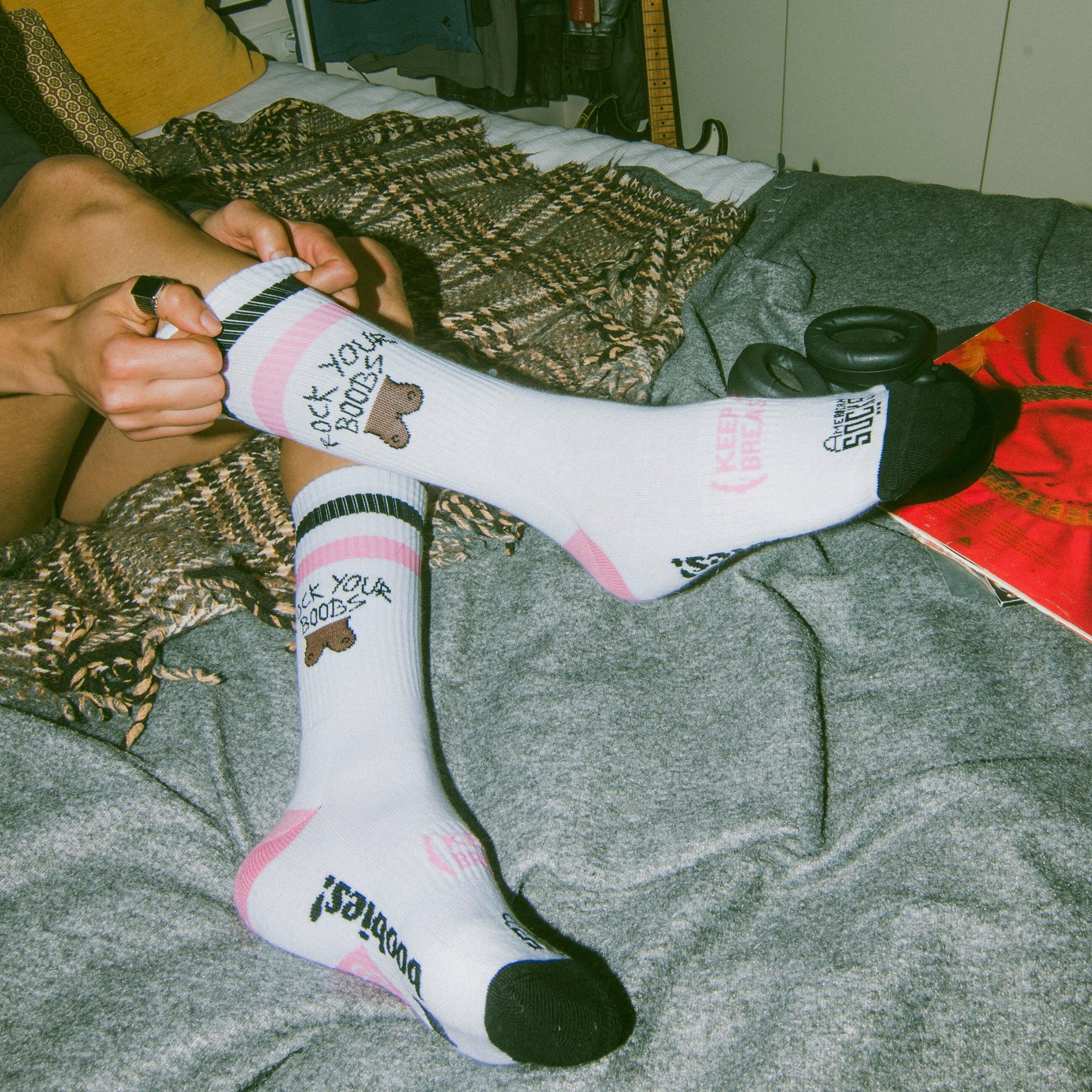 Chaussettes Keep a Breast - Rock Your Boobs - Mid High - American Socks 6/6