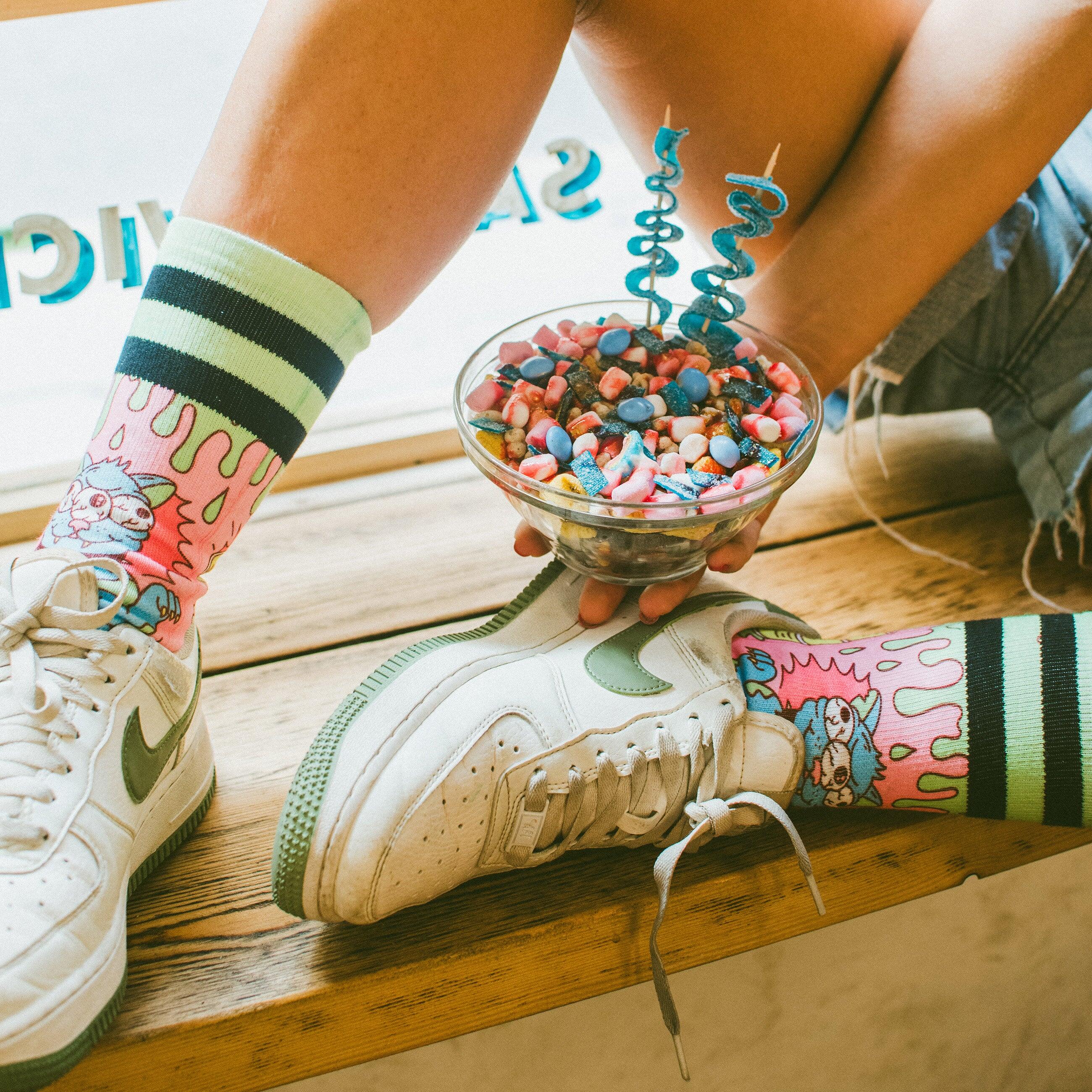 AMERICAN SOCKS Mid High Signature Series Radioactive 5/6