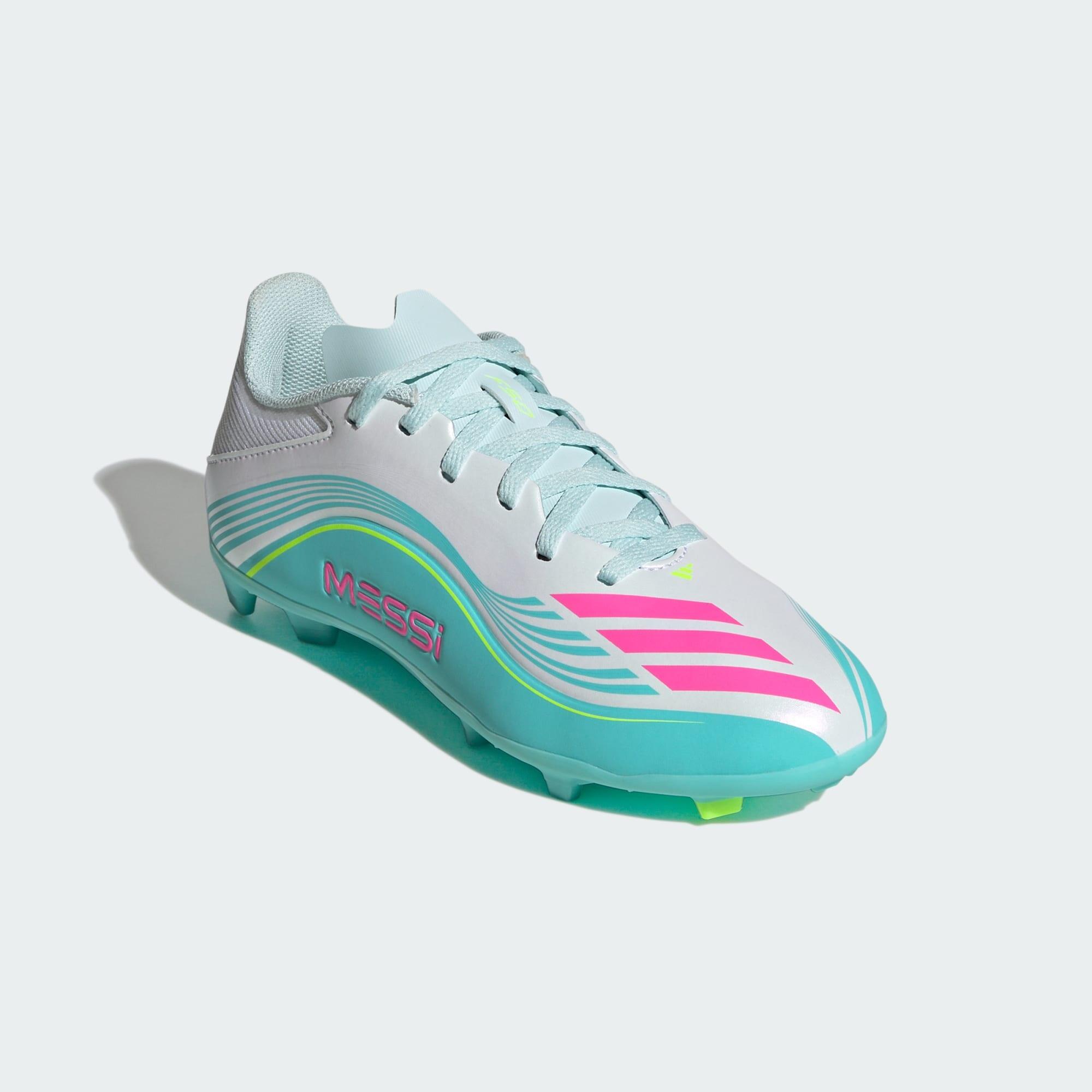 Bota de fútbol F50 MESSI LEAGUE césped natural seco/multisuperficie niños 4/7