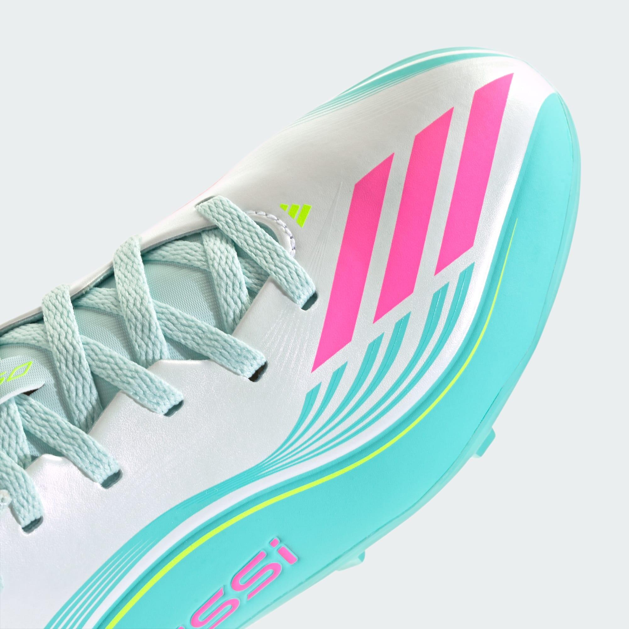 Bota de fútbol F50 MESSI LEAGUE césped natural seco/multisuperficie niños 6/7