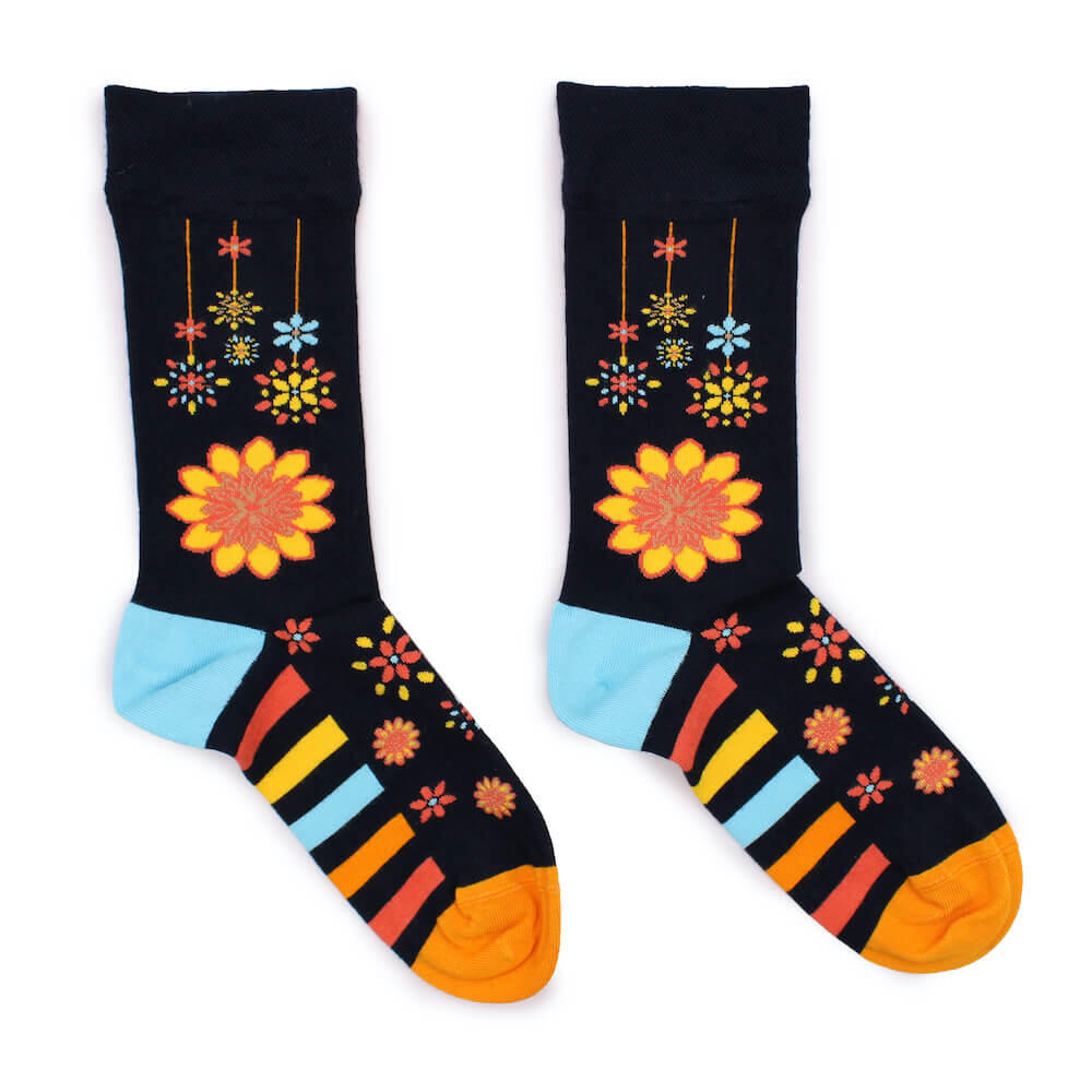 Calcetines de bambú Hop Hare - Flores de mandala 3/4