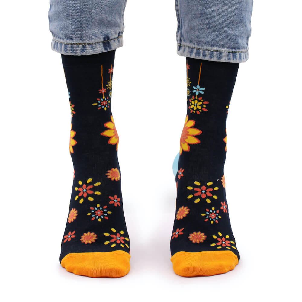 Calcetines de bambú Hop Hare - Flores de mandala 2/4