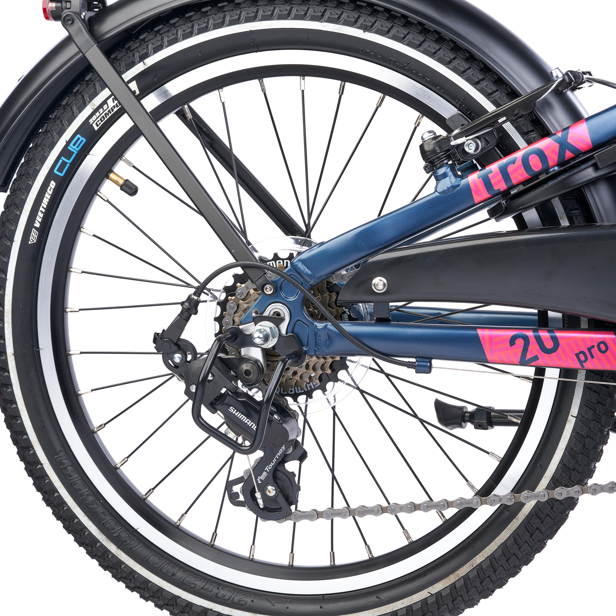 Bicicletta bambino 20/24/26 pollici, cambio a catena 7 velocità, troX Pro, allum 3/7