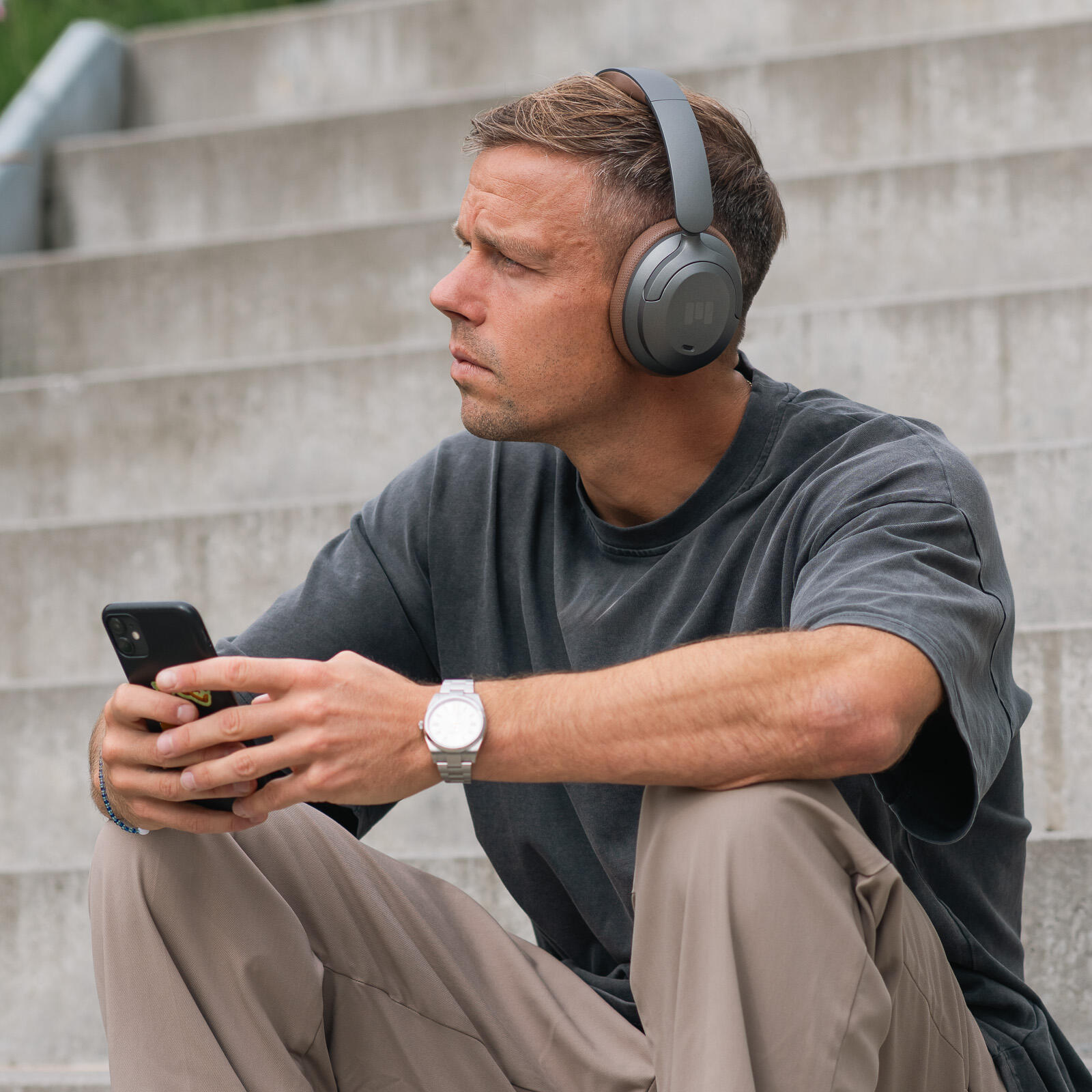 MOOVE 55 Silence Titanium koptelefoon voor sport en vrijetijd 4/7