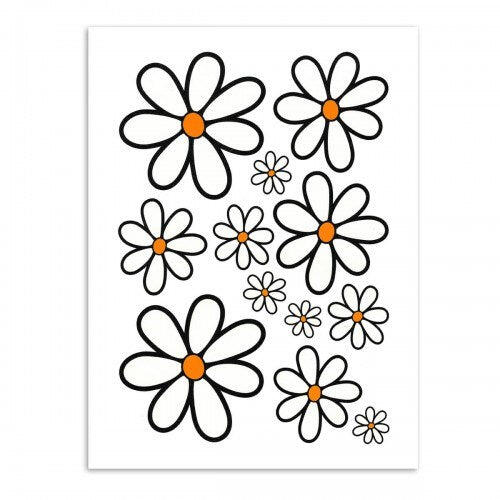 Transferset Magrites White Red 94x24cm