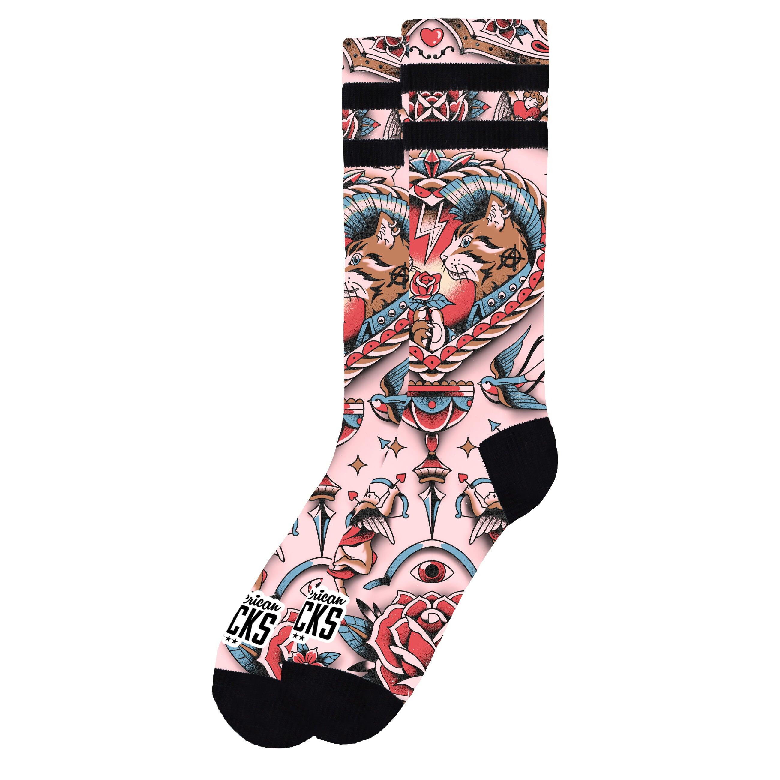 Calzini Feline Hearts - Mid High - American Socks 2/6