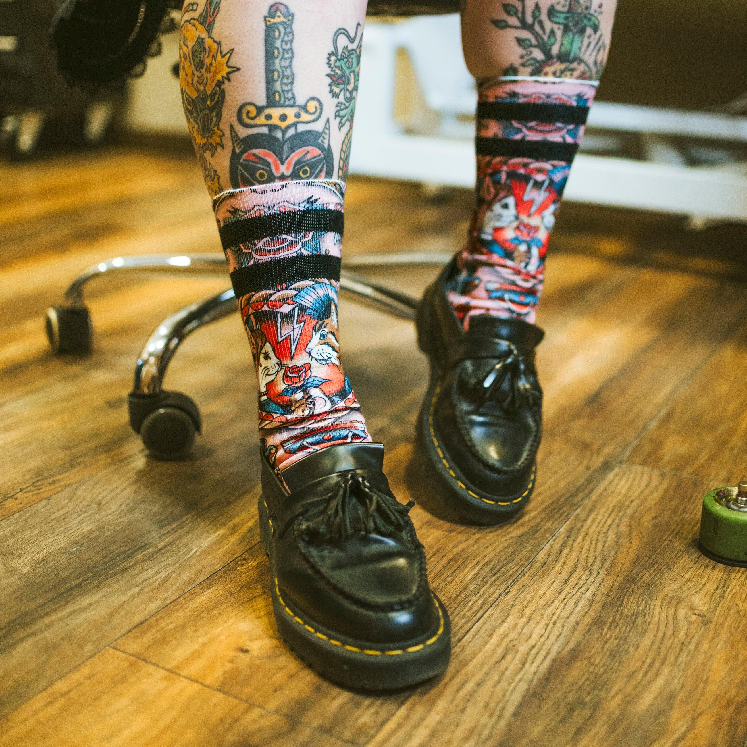 Calzini Feline Hearts - Mid High - American Socks 5/6