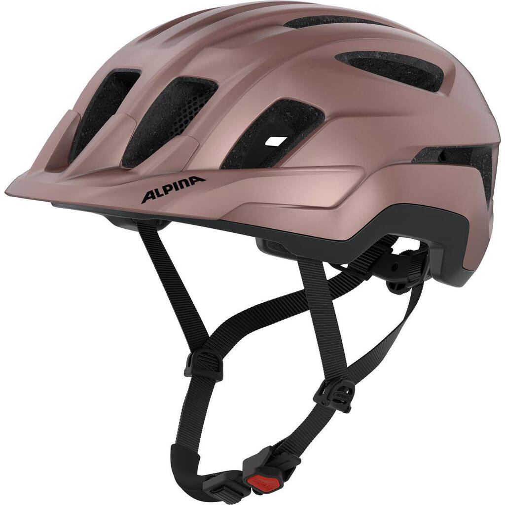 Olympic Sportswear Alpina Road Cycling Helmet 52-56 Matte Pink Fluo Coral