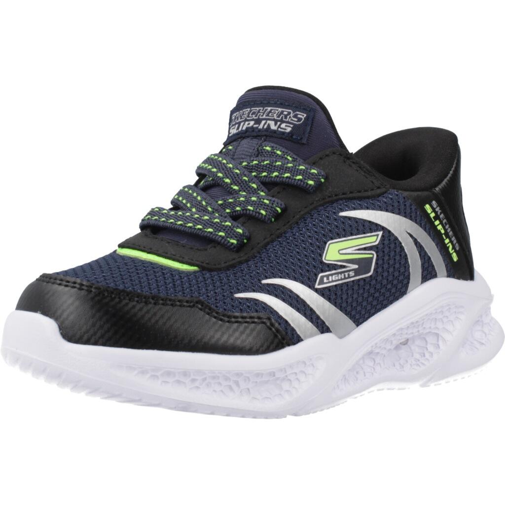 Buty SKECHERS SLIP-INS METEOR LIGHTS Niebieski