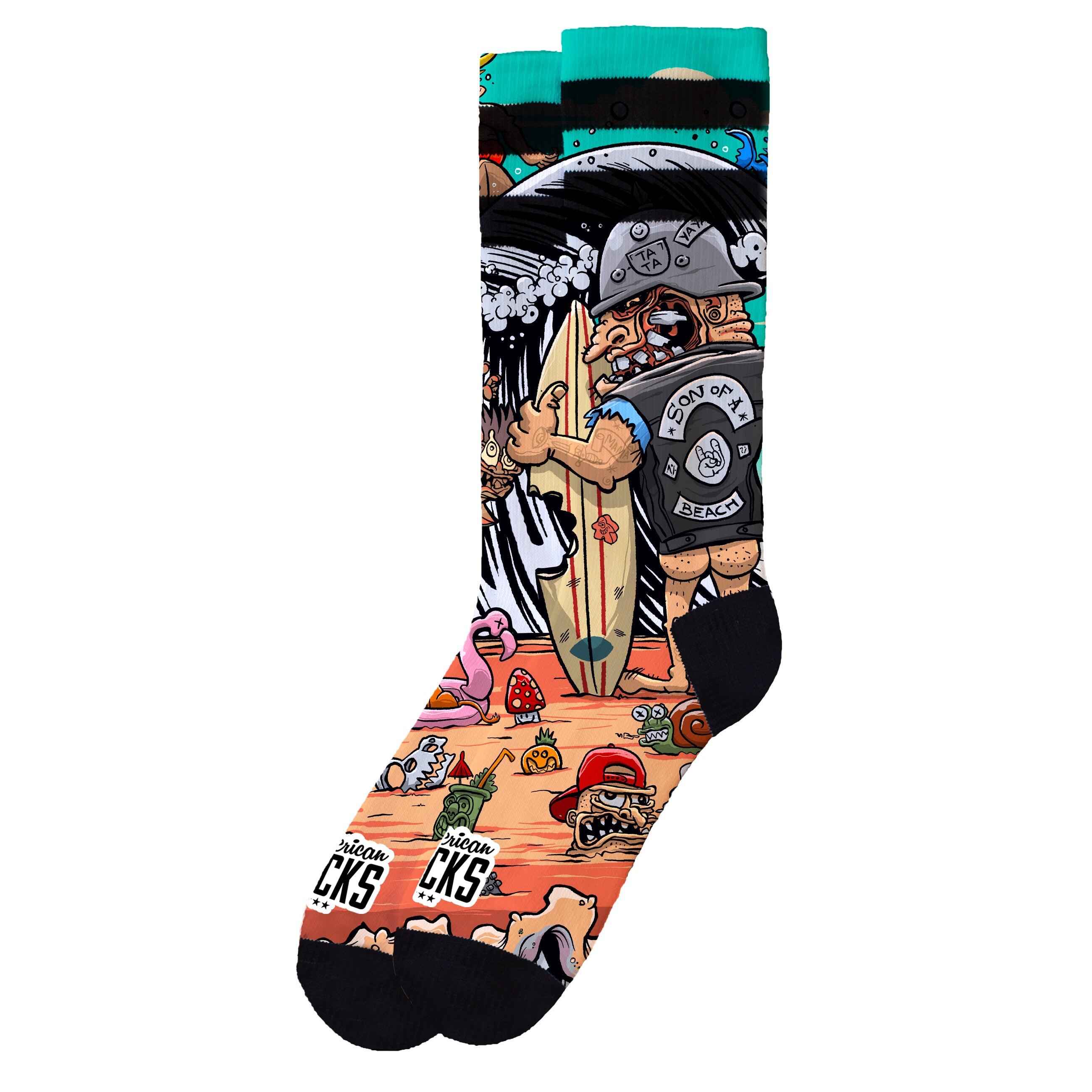 Chaussettes Son of a beach - Mid High - American Socks 2/6