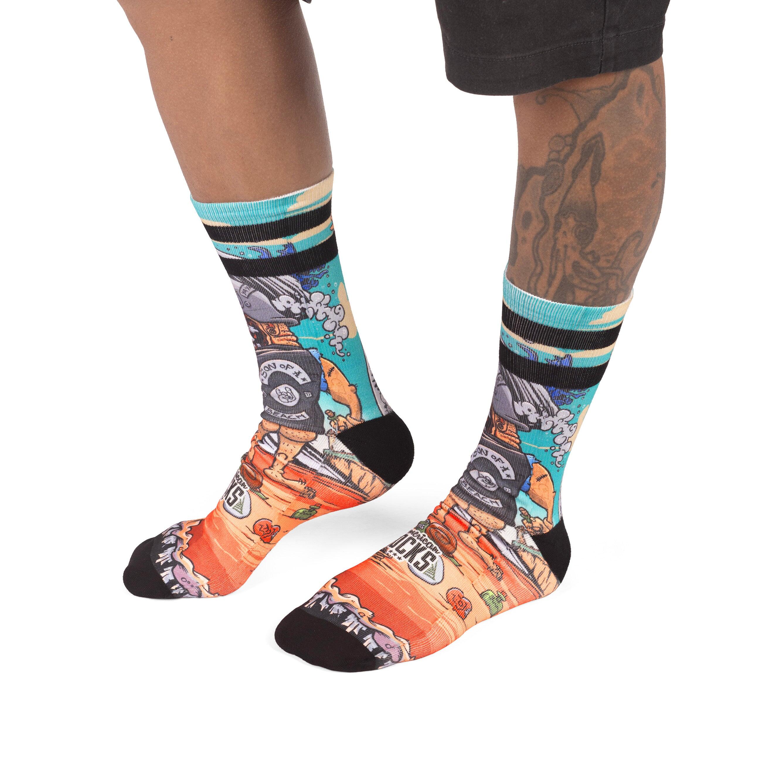 Chaussettes Son of a beach - Mid High - American Socks 4/6