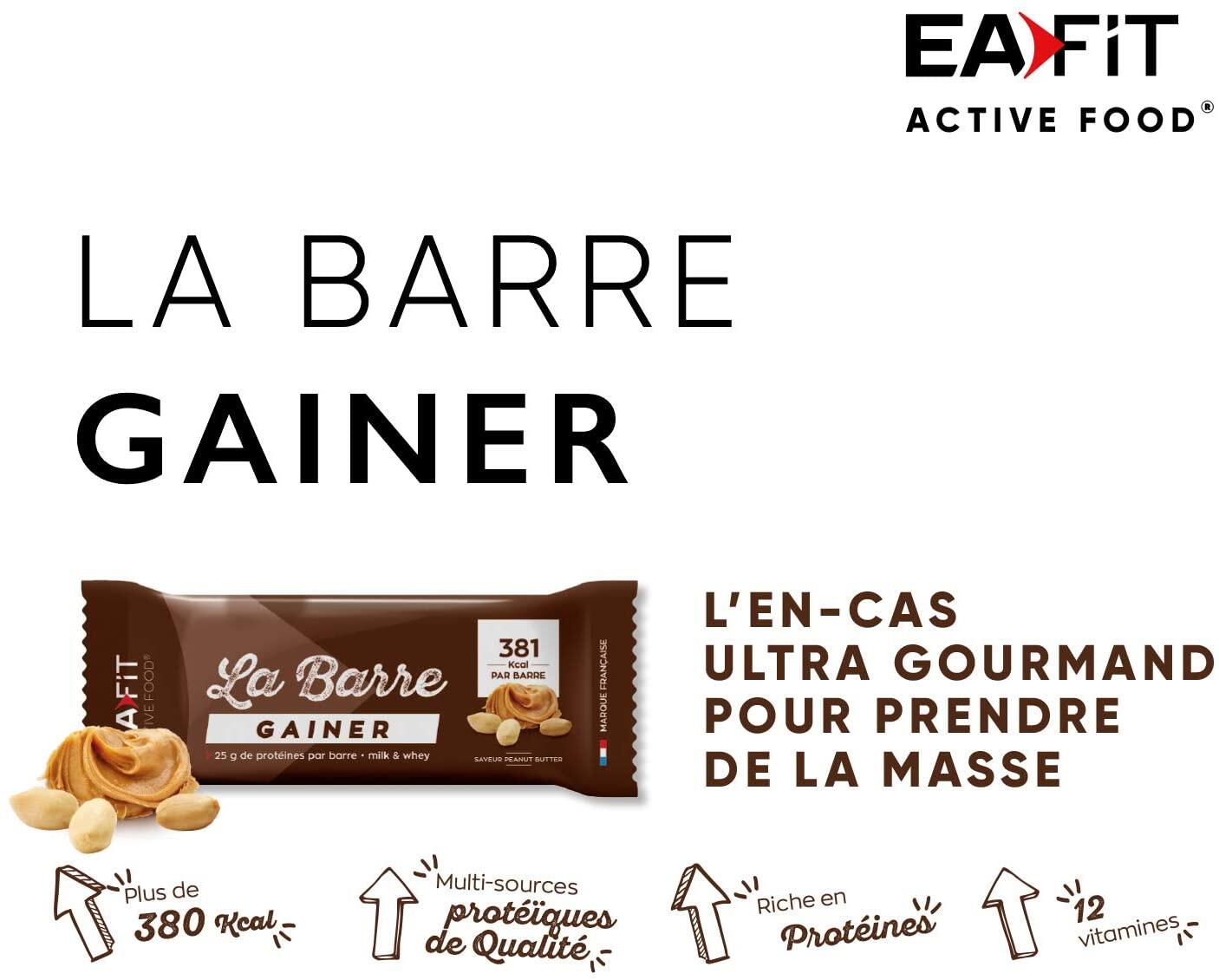 La Barre Gainer Chocolate & Vanilla Cream x 16 barres 4/7