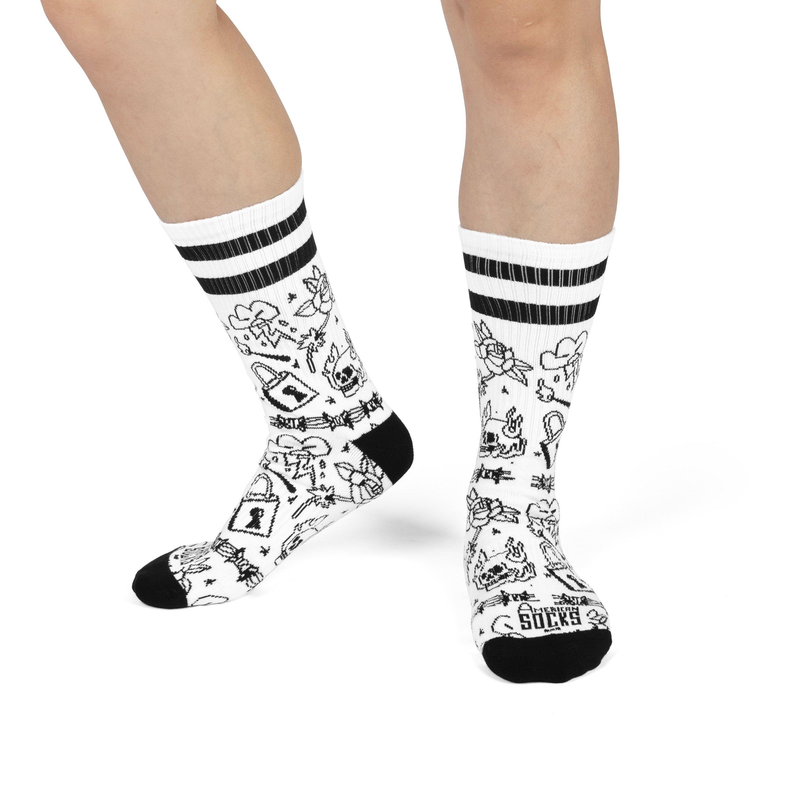 Chaussettes Burning rage - Mid High - American Socks 3/4