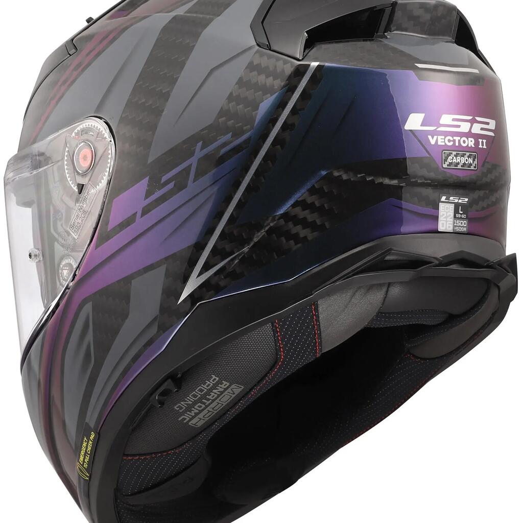 LS2 FF811 Vector II Carbon Savage full-face helmet, 6K Carbon, L 59–60 cm
