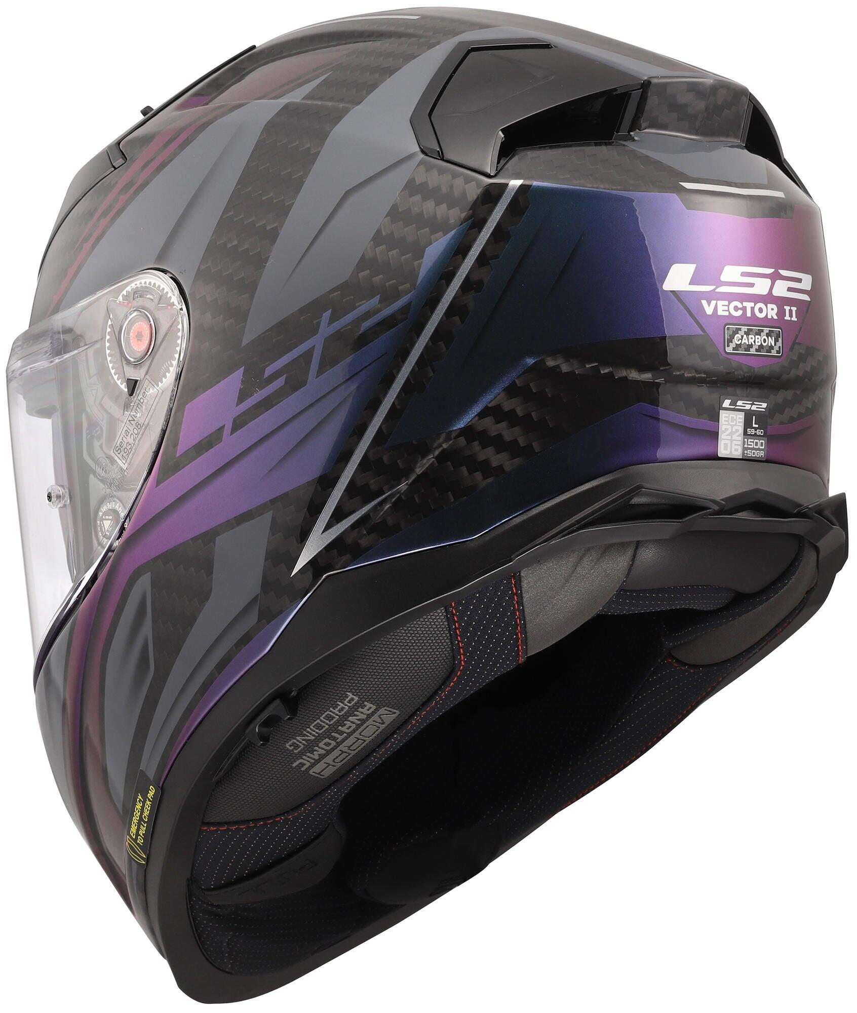 Kask integralny LS2 FF811 Vector II Carbon Savage, 6K Carbon, L 59–60 cm