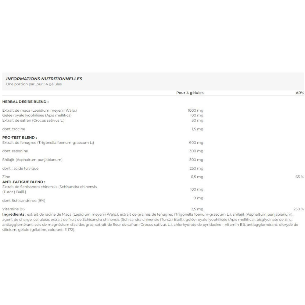 Sexuelle Stimulanzien - Fortest (120 Kapseln) 2/2