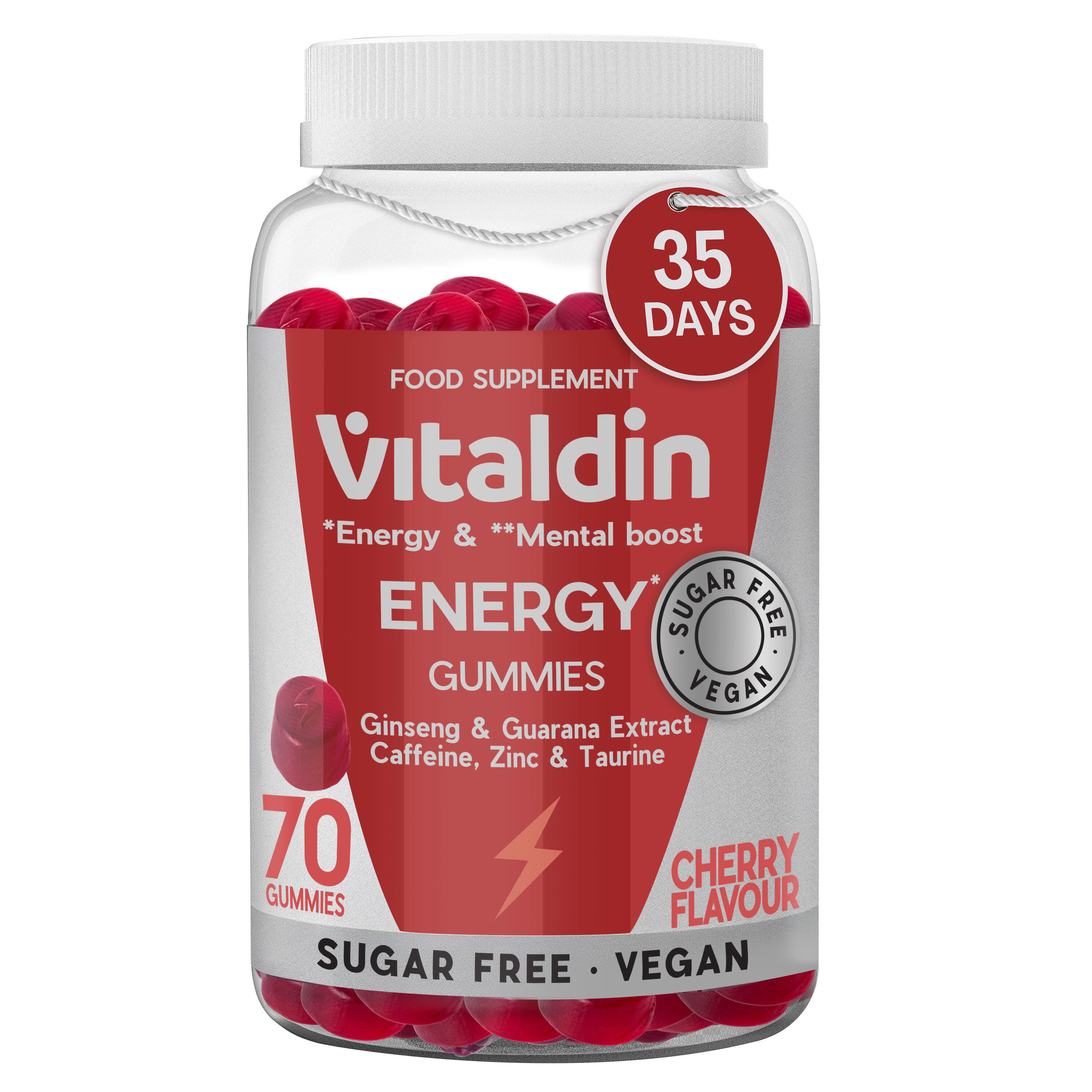 Vitaldin Multivitamine & Energie Gummies Volwassenen Fruit Smaak Pack 3/5