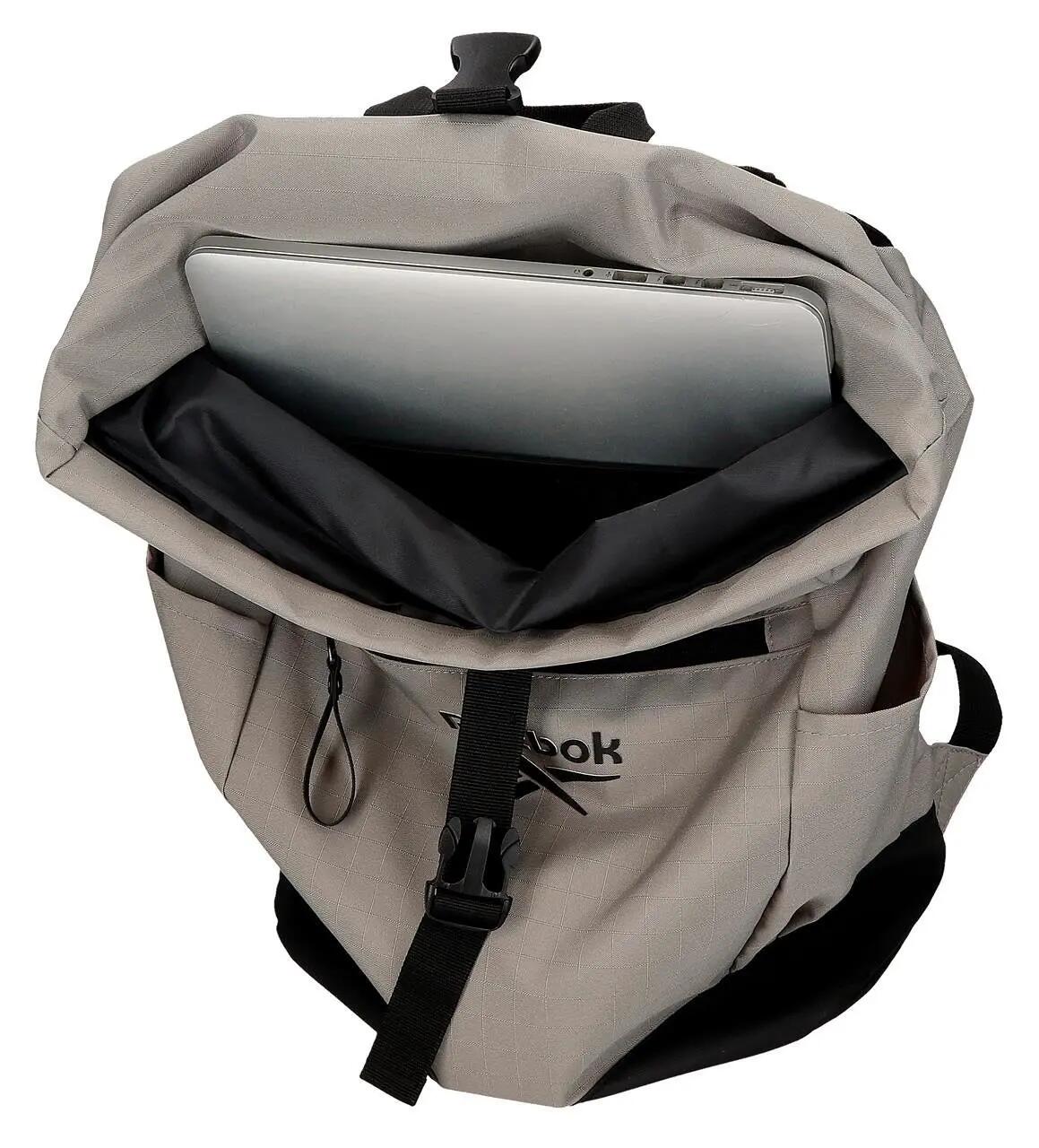 Mochila portaordenador de hombre Reebok Arthur 44cm taupe 3/5