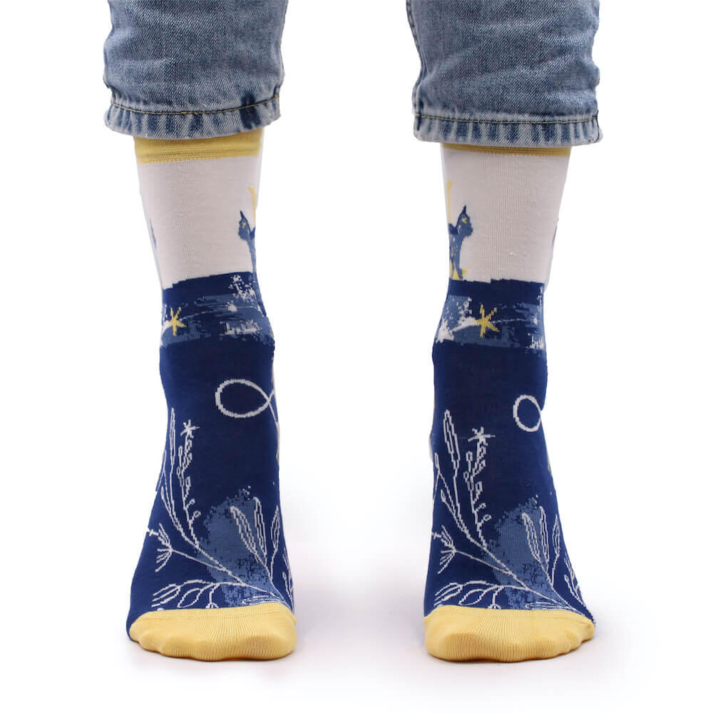 Calcetines de bambú Hop Hare - Night Cat 2/4