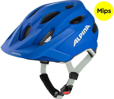 Alpina apax jr. mips kinderhelm 51-56 mat blauw