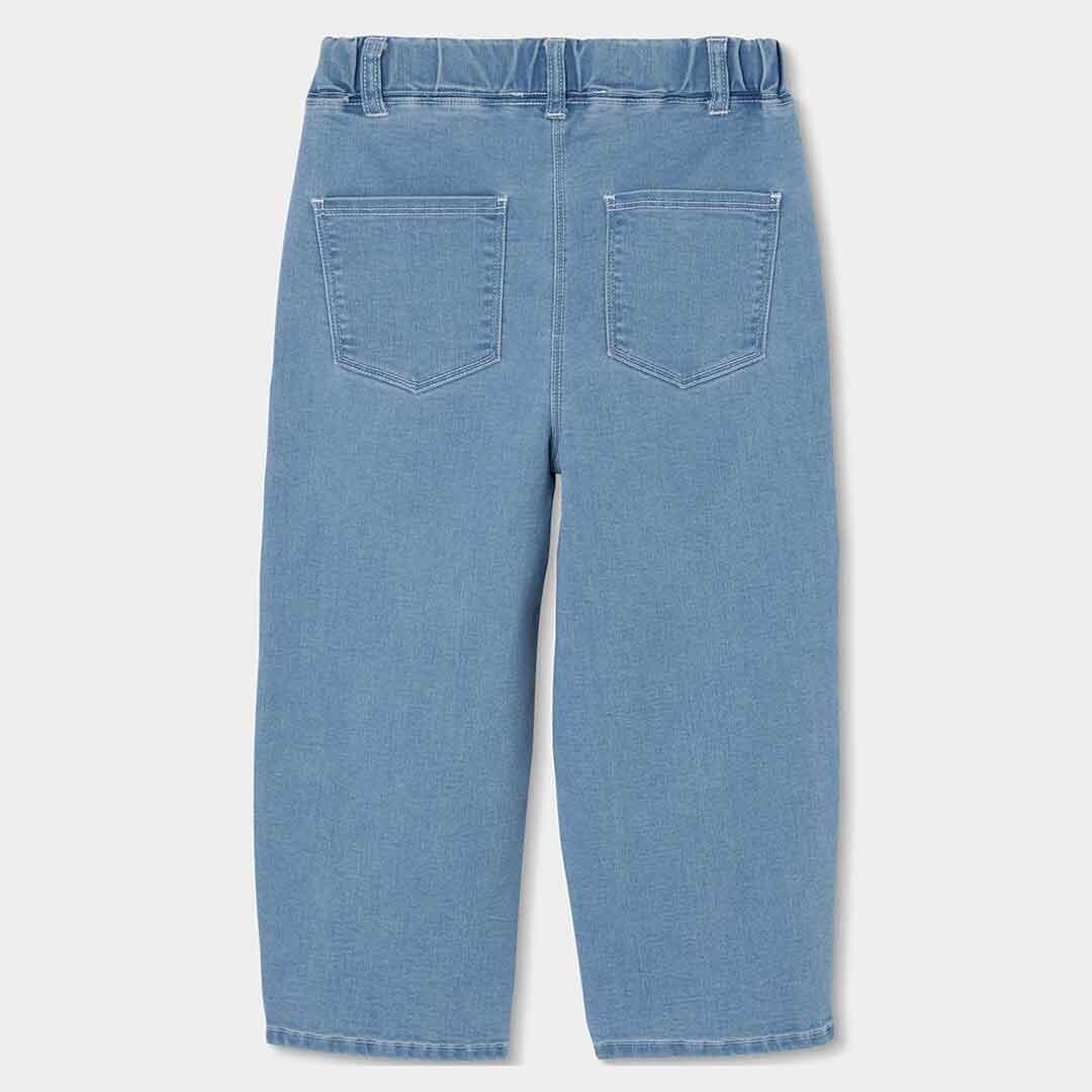Pantalones de verano de senderismo kids niña boboli azul 2/4