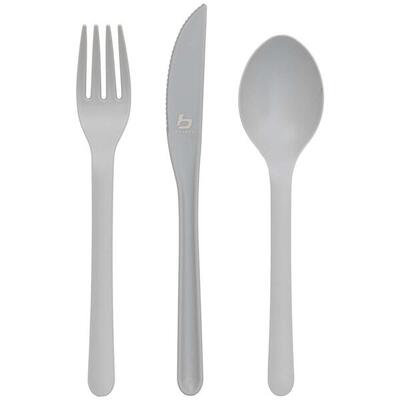 Bo-camp - bestekset - renew - rpet - grijs - 6-delig