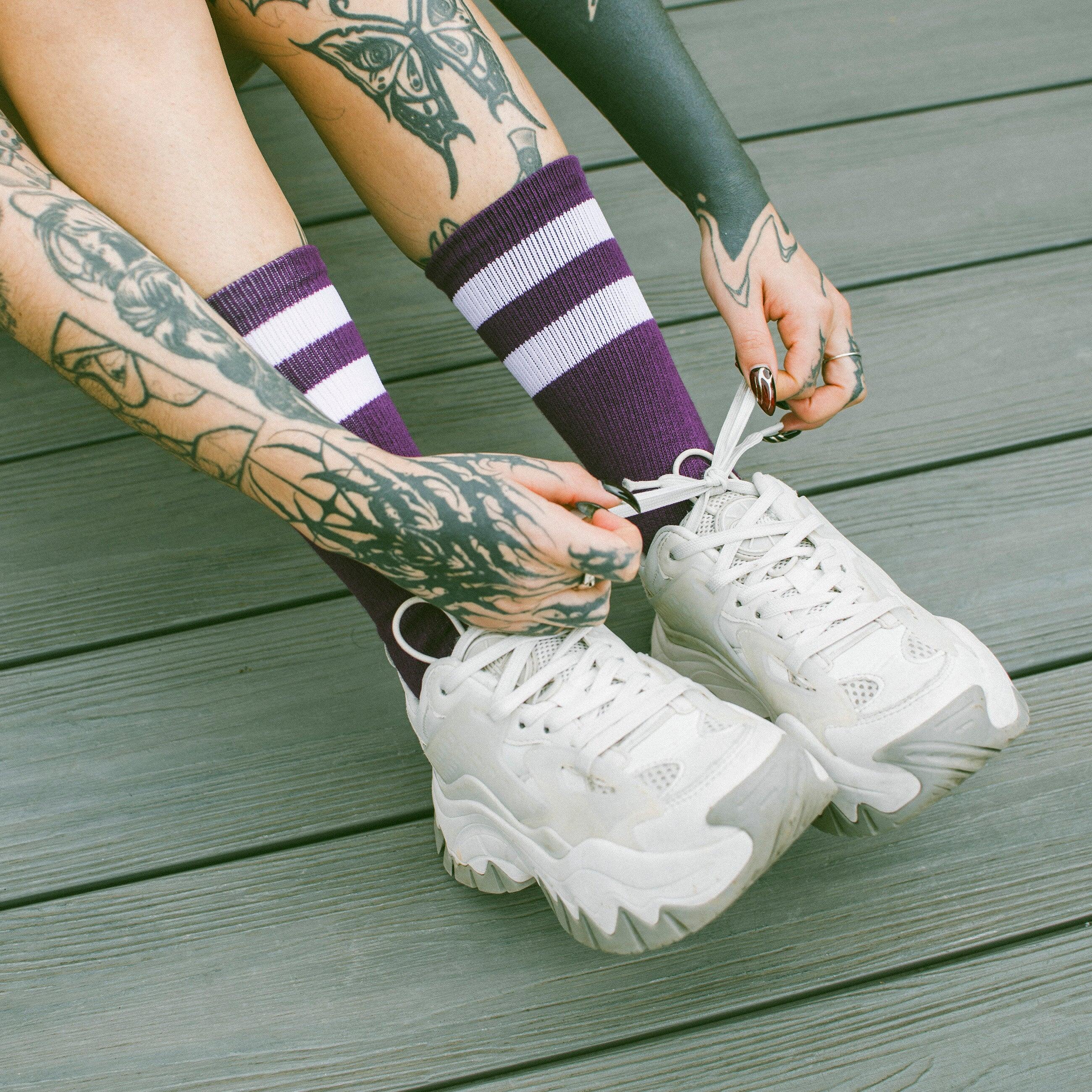 Calcetines Plum - Mid High - American Socks 5/6