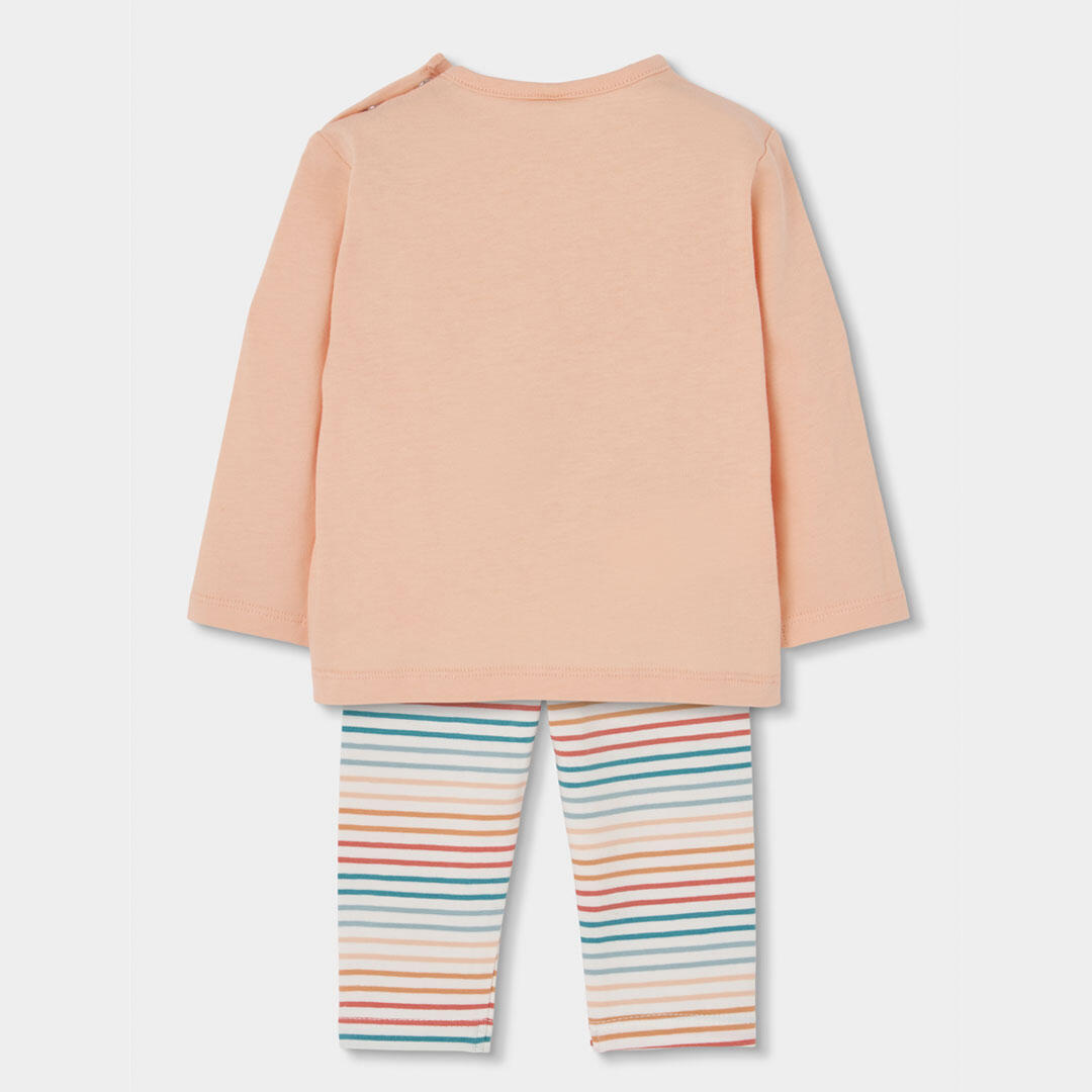 Conjuntos de verano de gimnasia bebé niña boboli beige 2/7