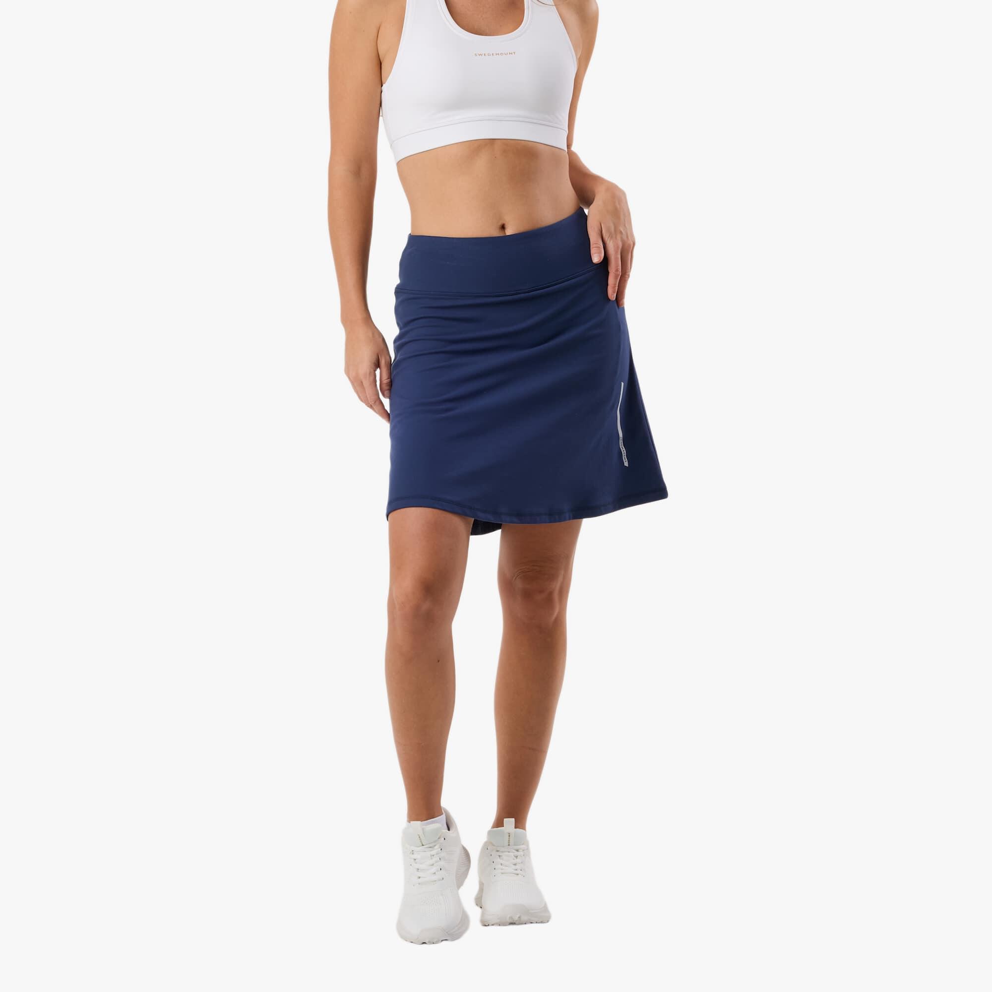 Jupe short de sport femme microfibre Bleu Nuit Move - XS