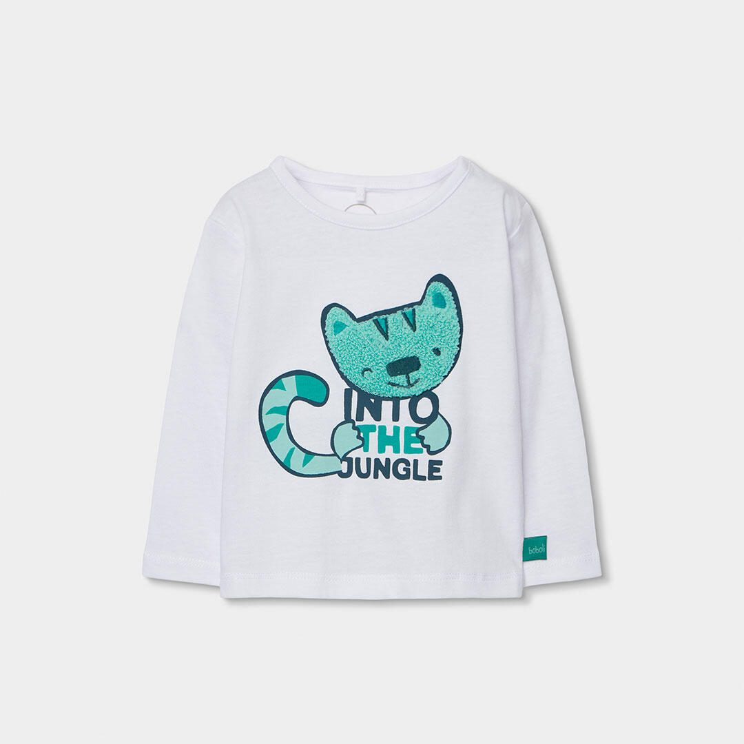 Conjuntos de verano de gimnasia bebé niño boboli blanco 3/7
