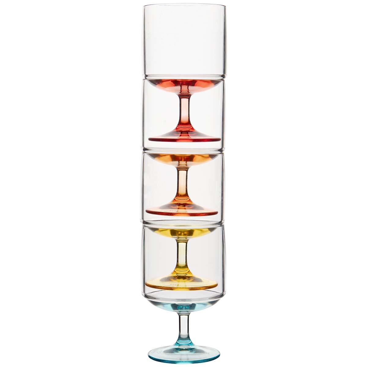 Colour Line - Copa de vino - Rainbow - 285 ml - 4 Piezas 6/6