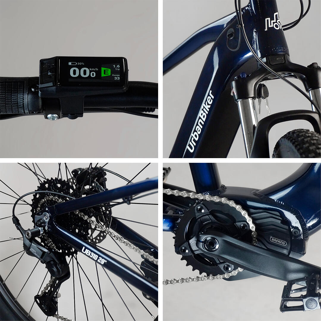 UB310B | VTT Électrique | Moteur Central | Jusqu’à 140 km | M 4/8
