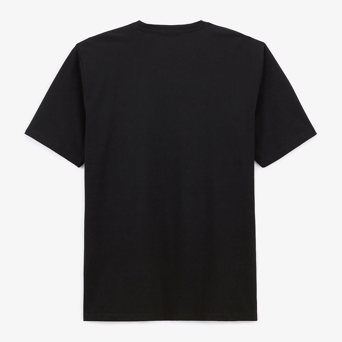 T-shirt de gola redonda Théo em algodão preto 3/5