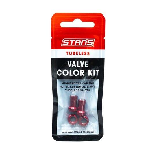 Kit couleur valves tubeless STANS Stan's - rouge