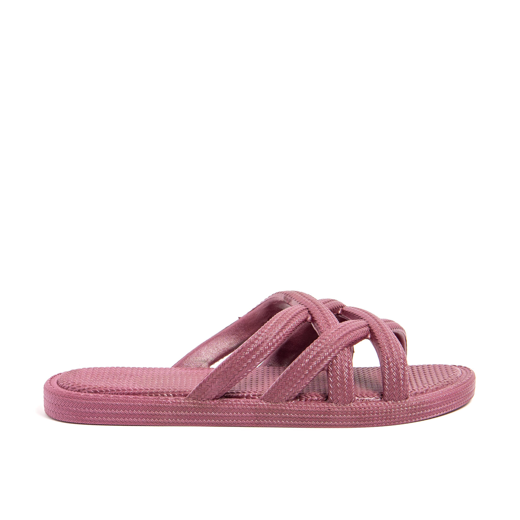 Sandali da spiaggia donna BRASILERAS bordeaux con suola gomma 3/7